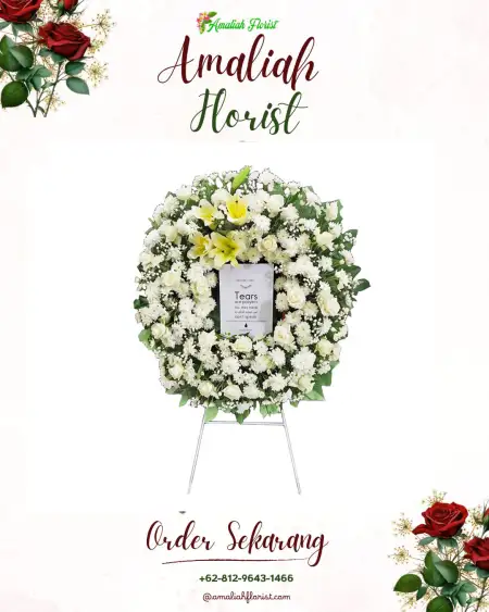 Krans Bunga Duka Santapan Timur