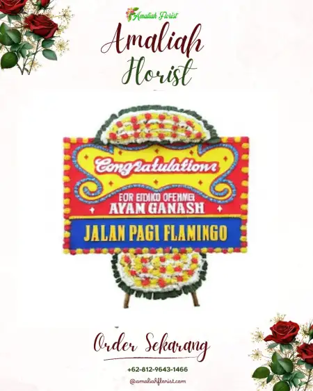 Sewa Papan Bunga Santapan Timur